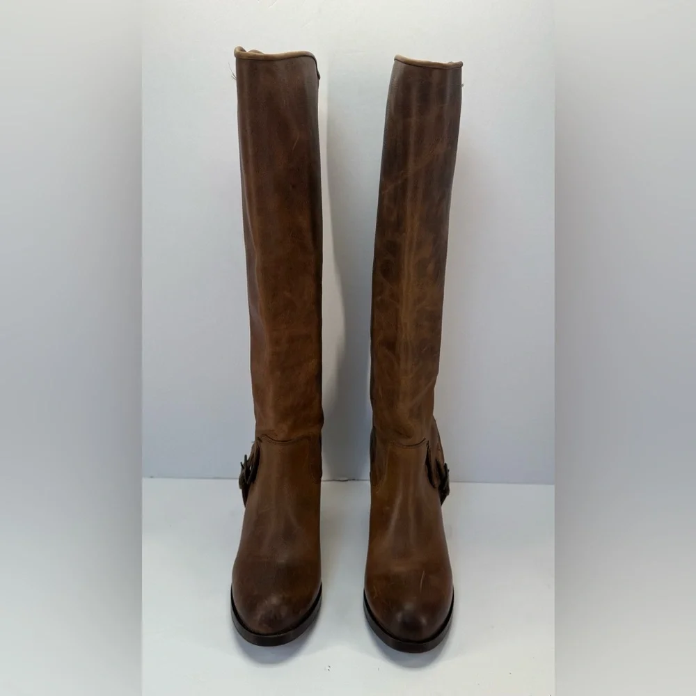 Ariat Gold Coast crushed stone Brown Leather casual country Heeled Boots 8 B - Picture 6 of 16